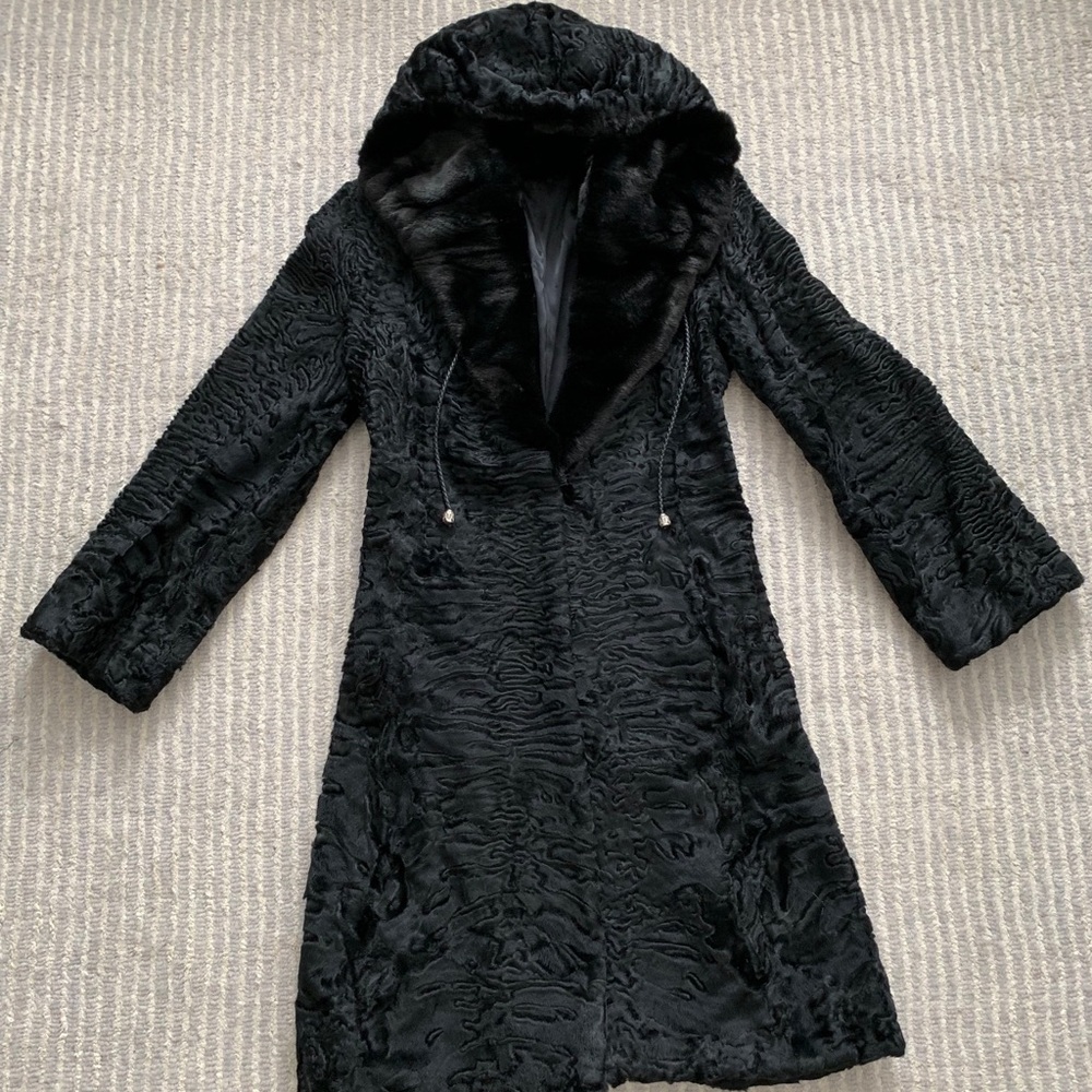 Black Mink Coat - image 1